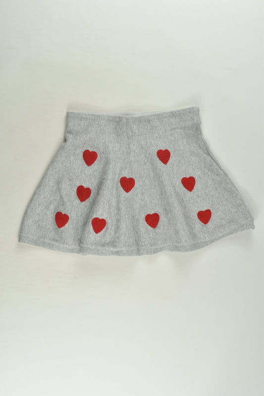 H&M Size 3-4 Love Hearts Knit Skirt