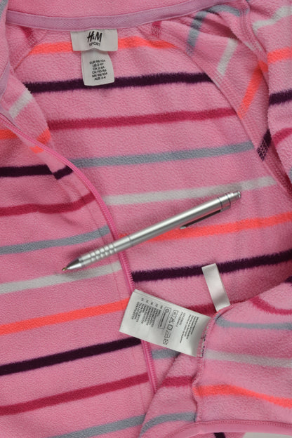 H&M Size 3-4 Striped Zip Fleece Jacket