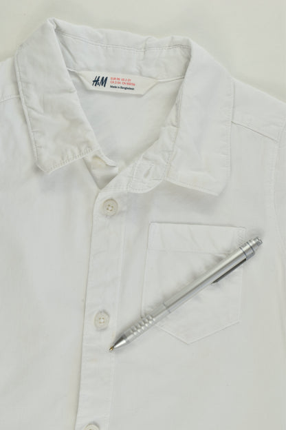 H&M Size 3 (98 cm) White Shirt