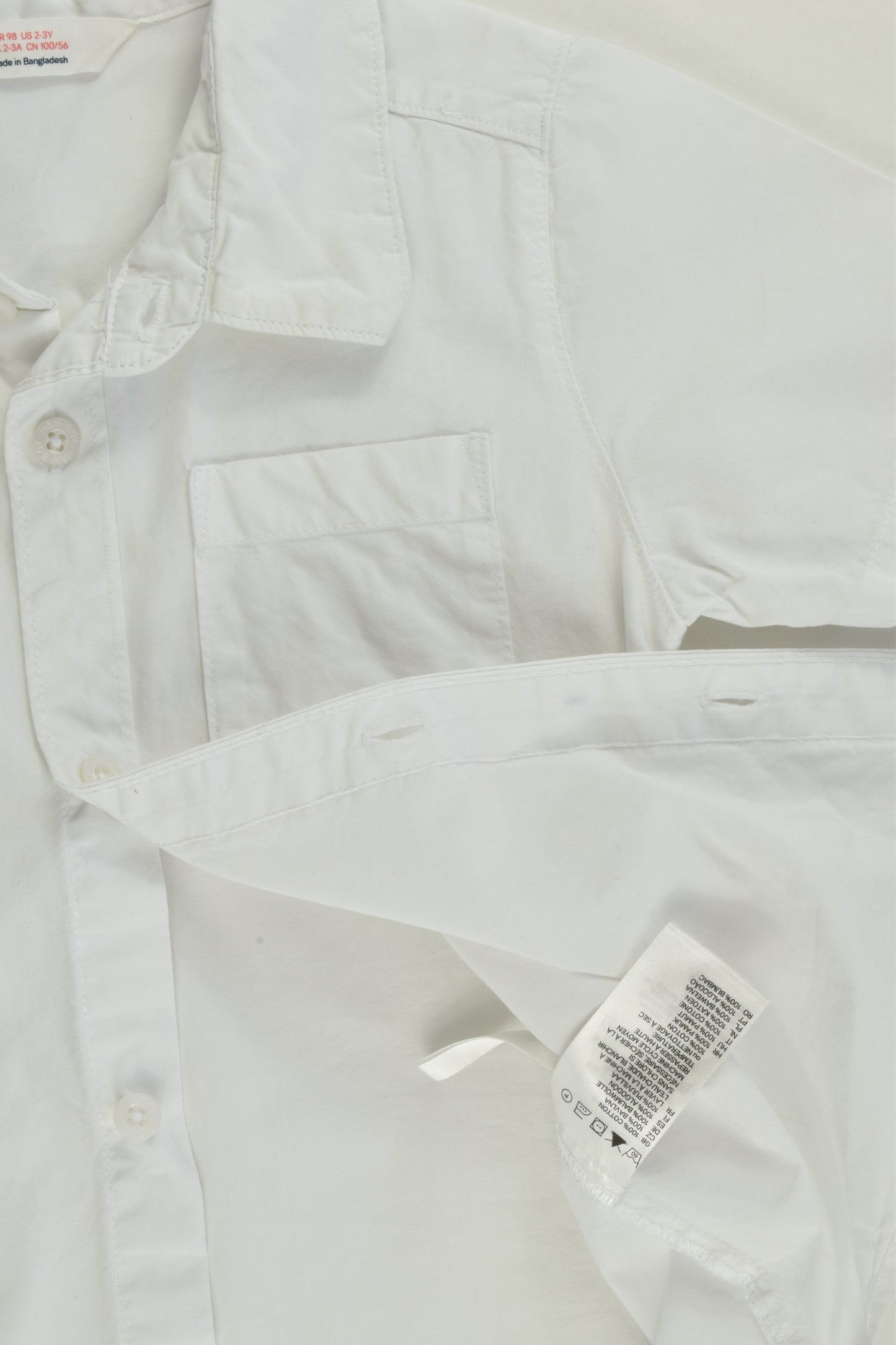 H&M Size 3 (98 cm) White Shirt