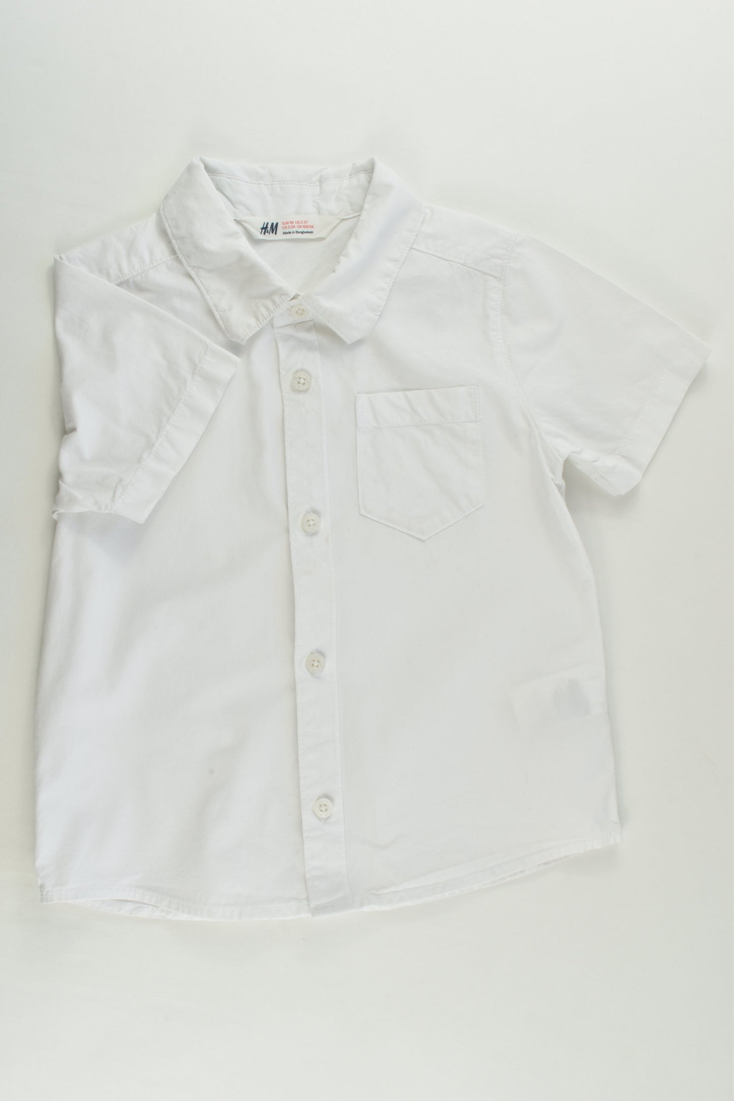 H&M Size 3 (98 cm) White Shirt
