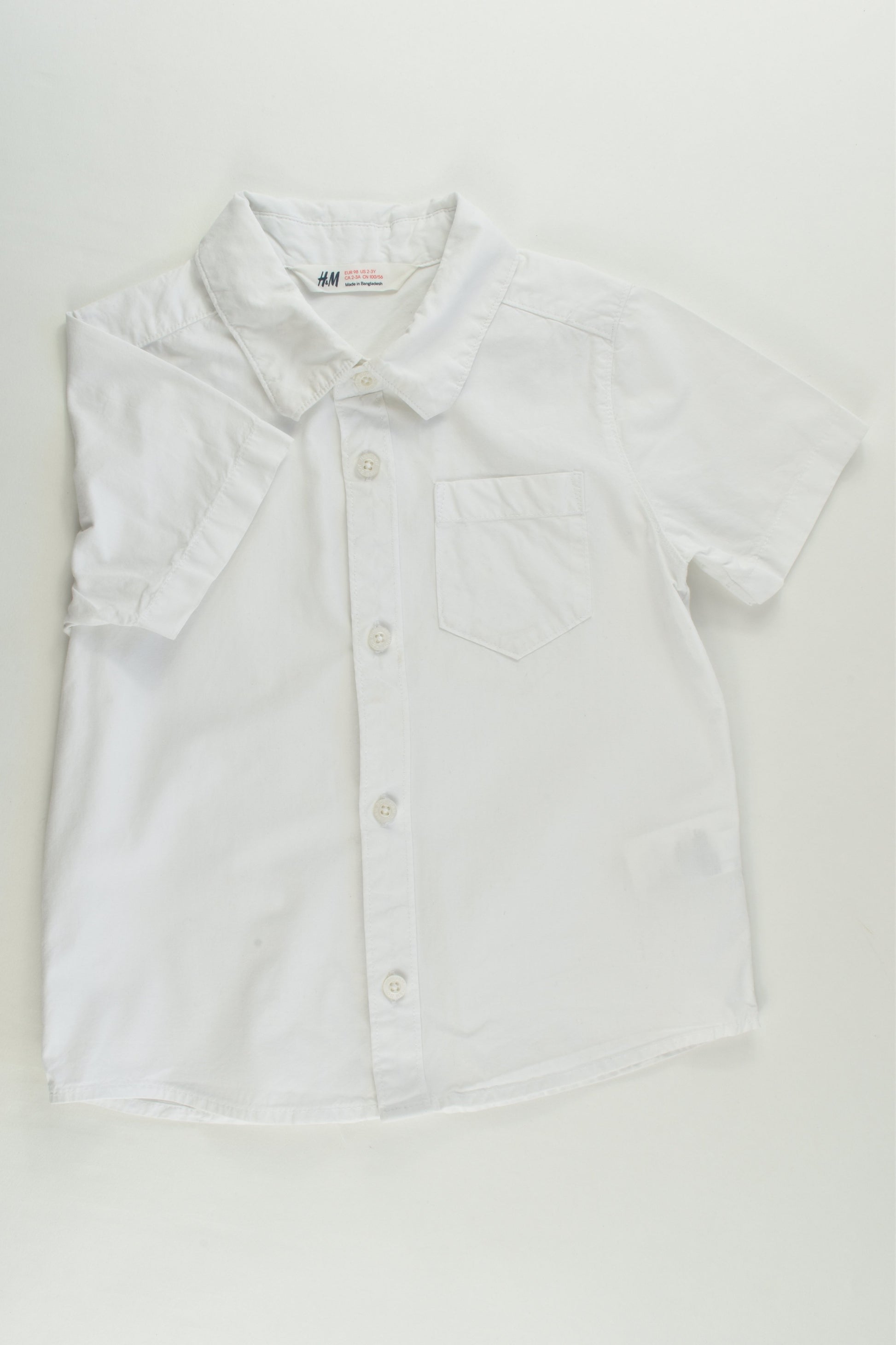 H&M Size 3 (98 cm) White Shirt