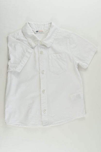H&M Size 3 (98 cm) White Shirt