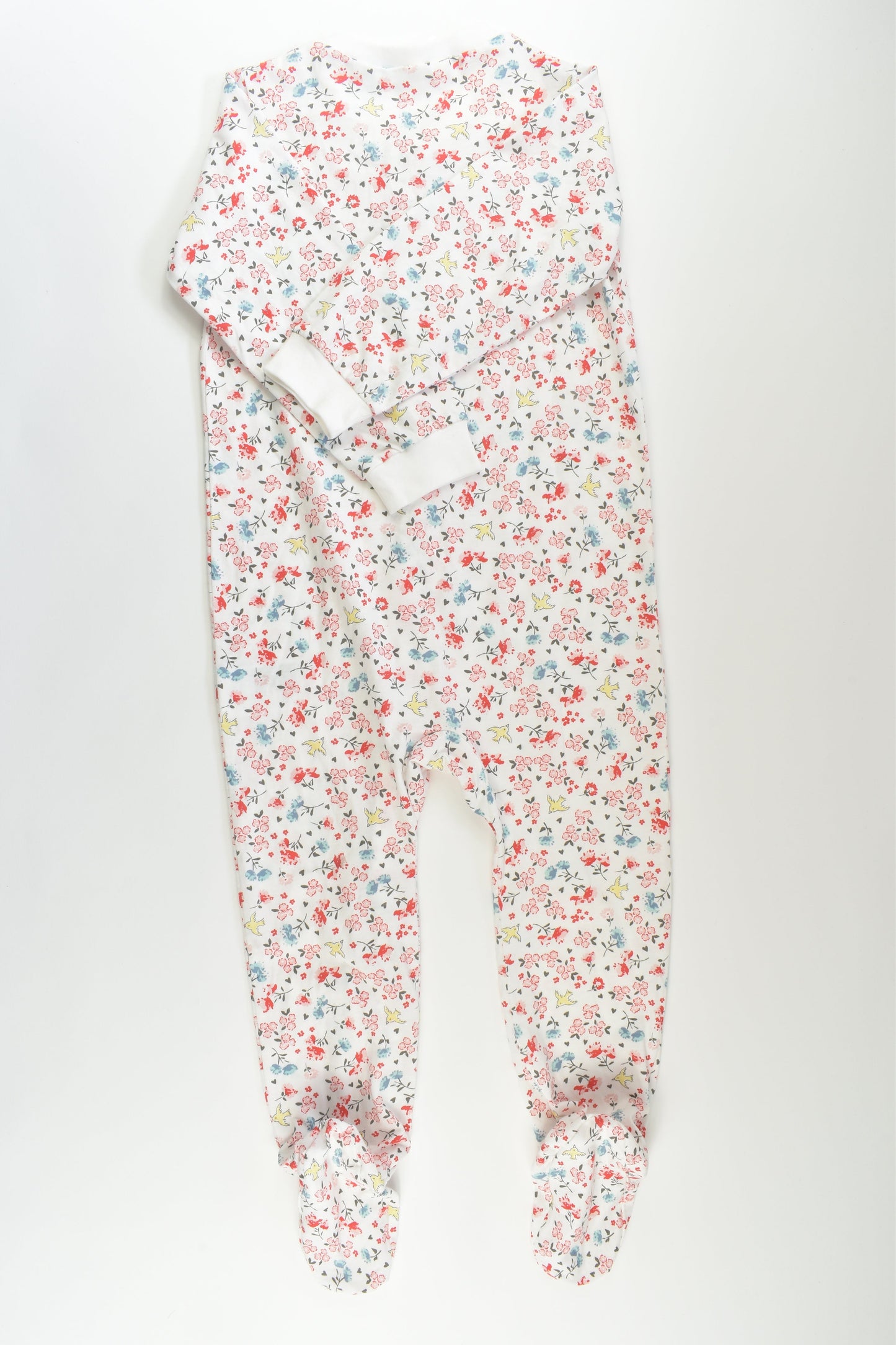 H&M Size 3 Floral Footed Romper