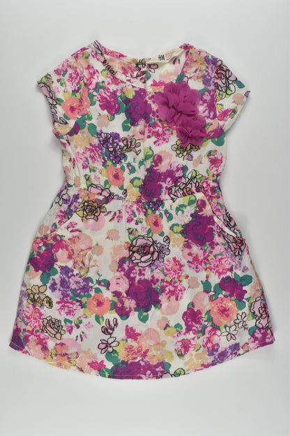 H&M Size 3 Floral Viscose Dress