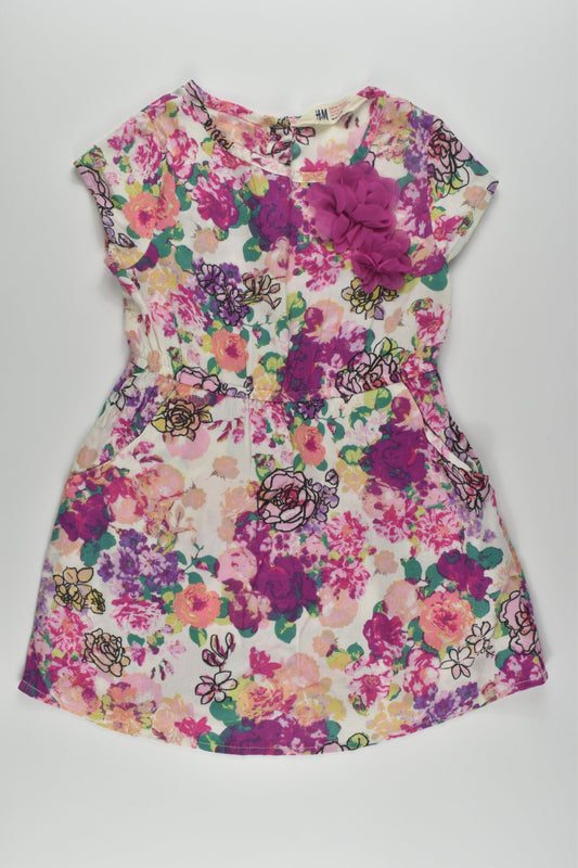 H&M Size 3 Floral Viscose Dress
