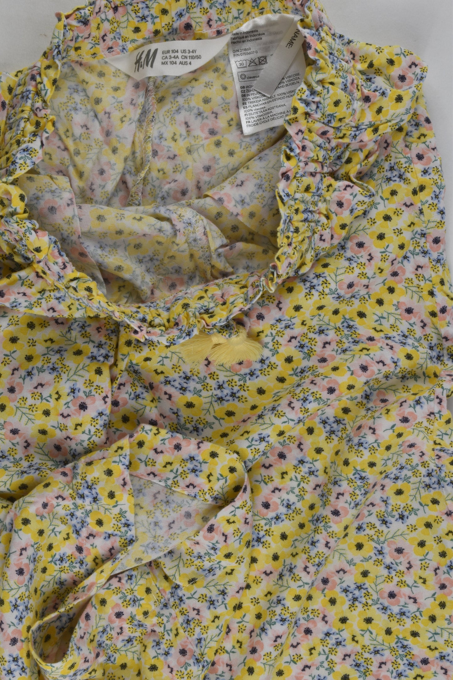 H&M Size 4 Lightweight Floral Pants