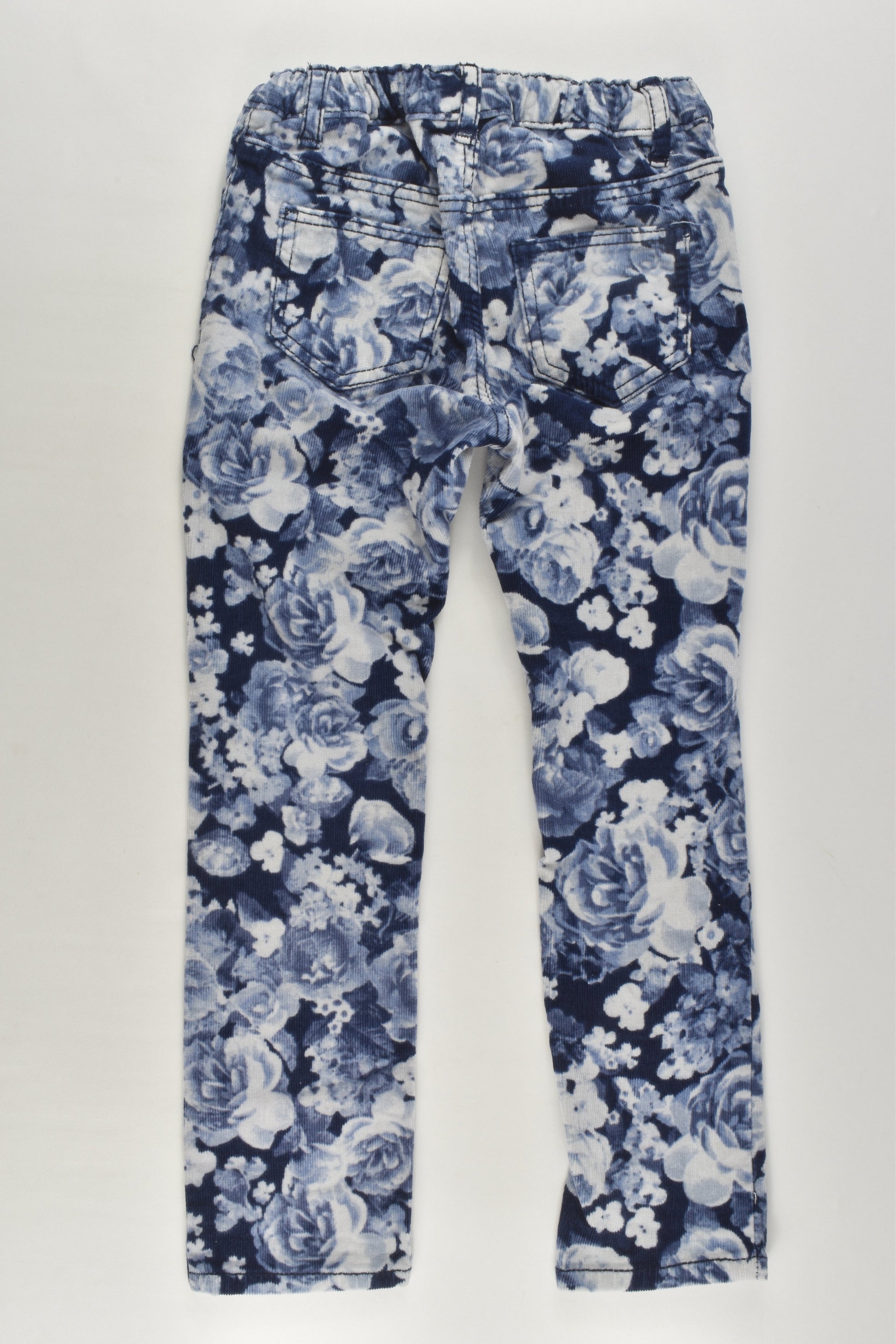 H&M Size 4 Roses Stretchy Cord Pants