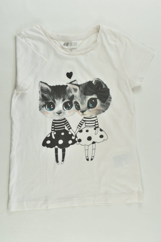 H&M Size 5-6 (110/116 cm) Cat T-shirt