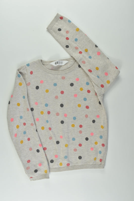 H&M Size 5-6 Polka Dots Knit Jumper