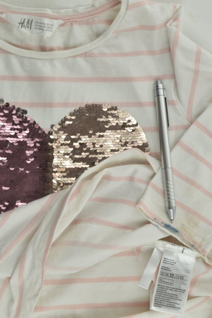 H&M Size 5-6 Reversible Sequins Top