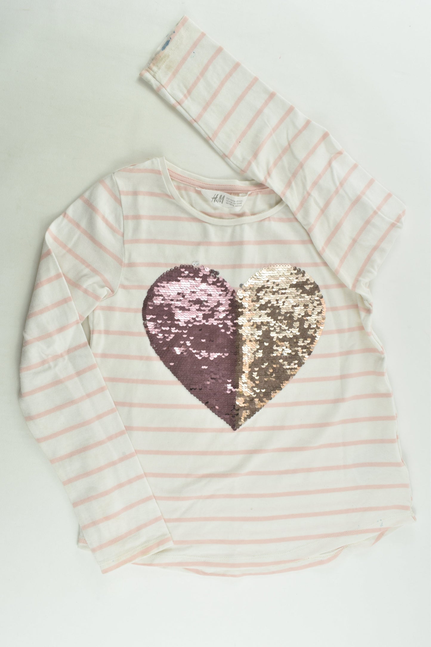 H&M Size 5-6 Reversible Sequins Top