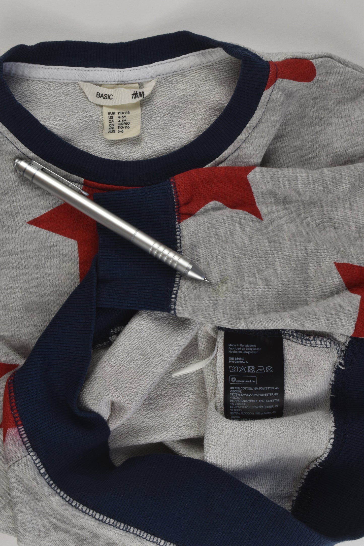 H&M Size 5-6 Stars Sweater