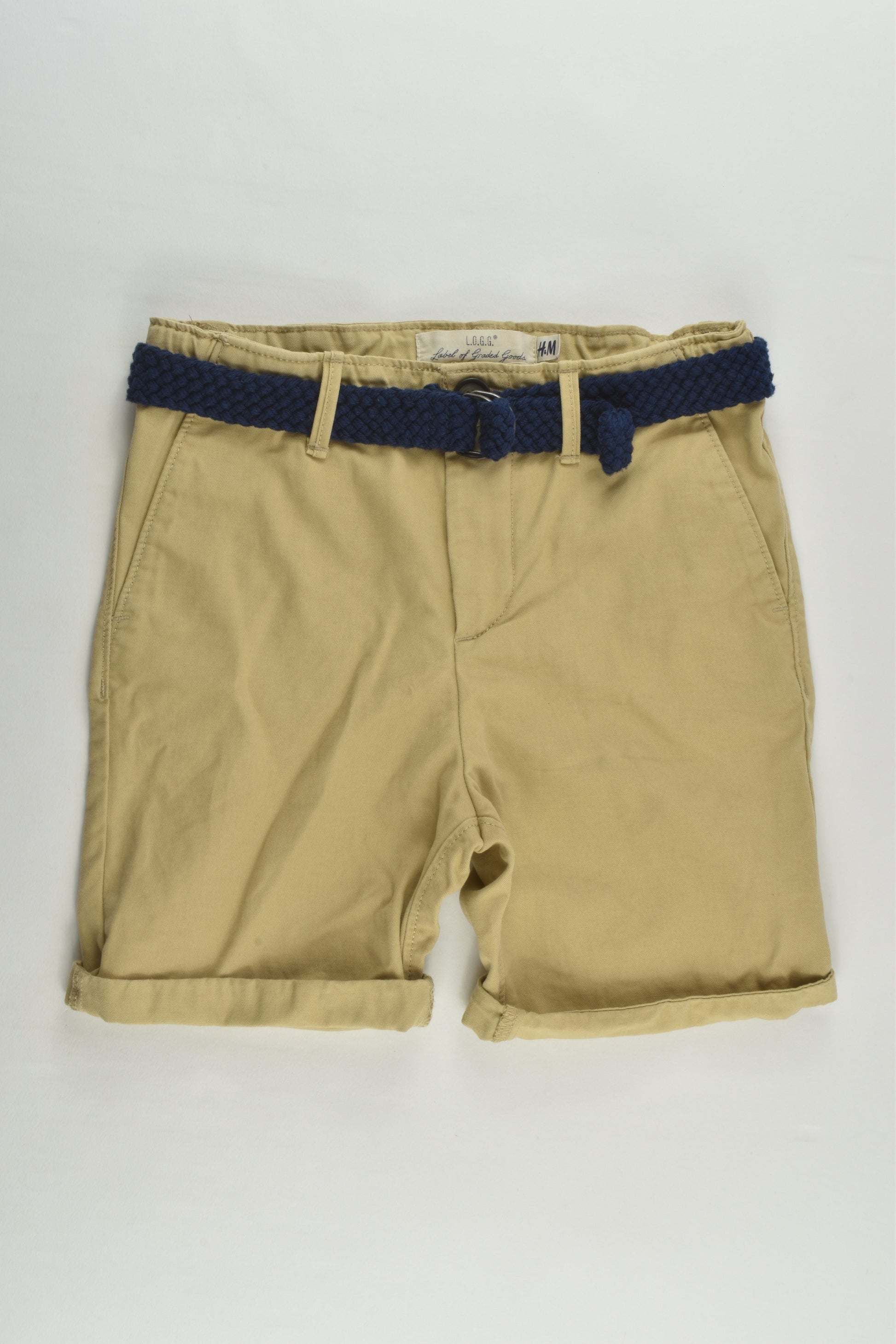 H&M Size 6 (116 cm) Chino Shorts with Belt