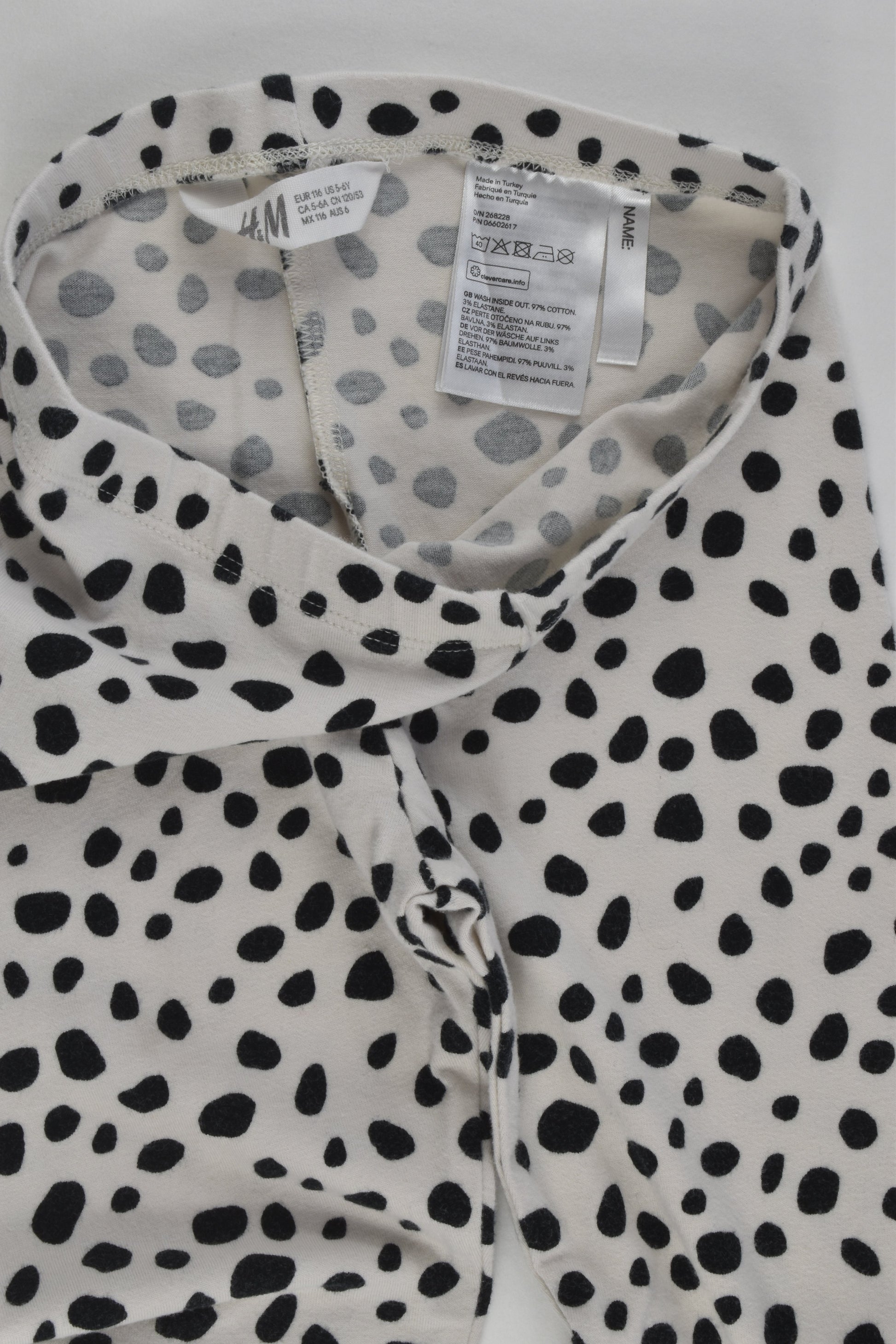 H&M Size 6 (116 cm) Leggings