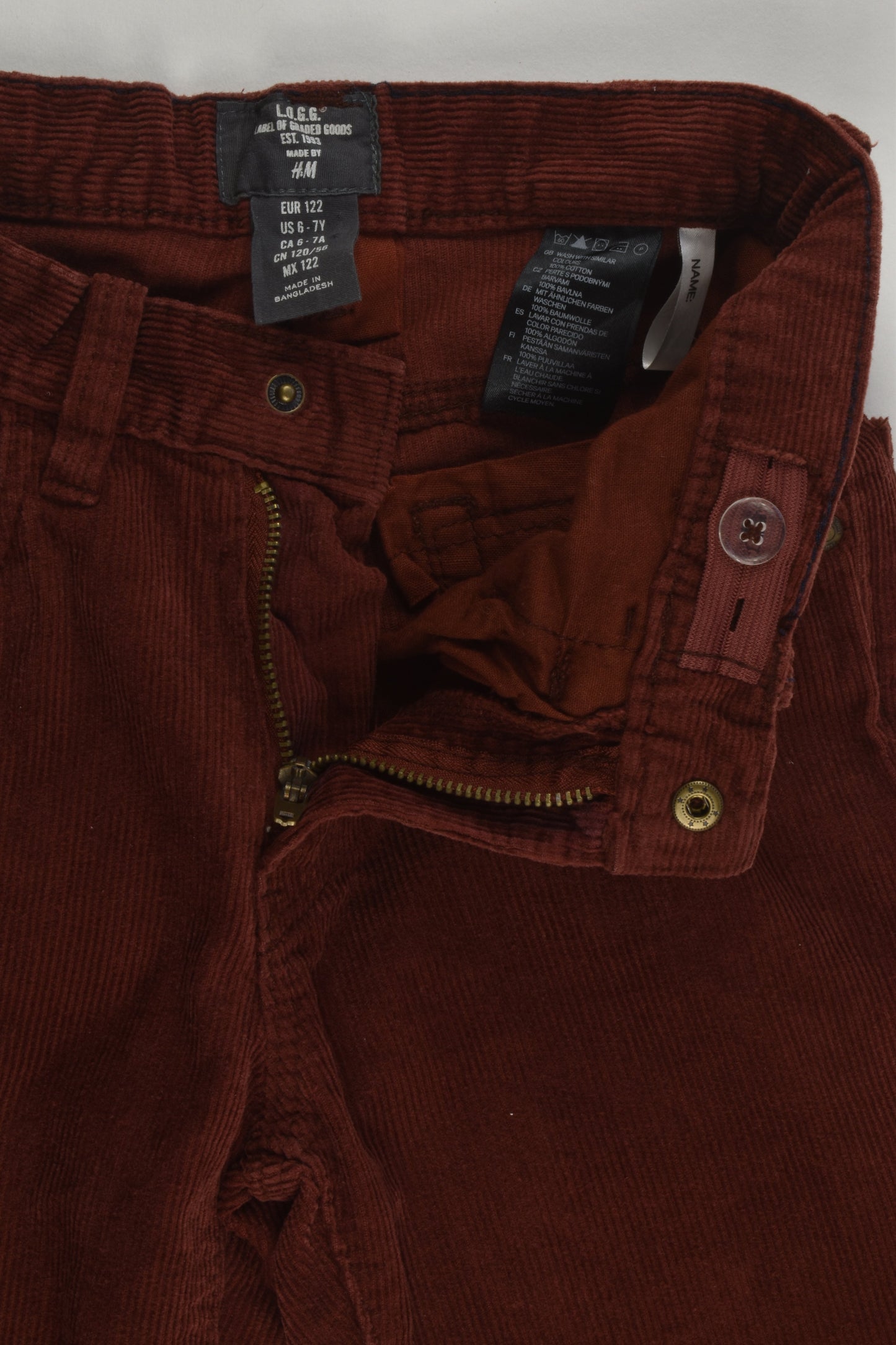 H&M Size 6-7 (122 cm) Cord Pants