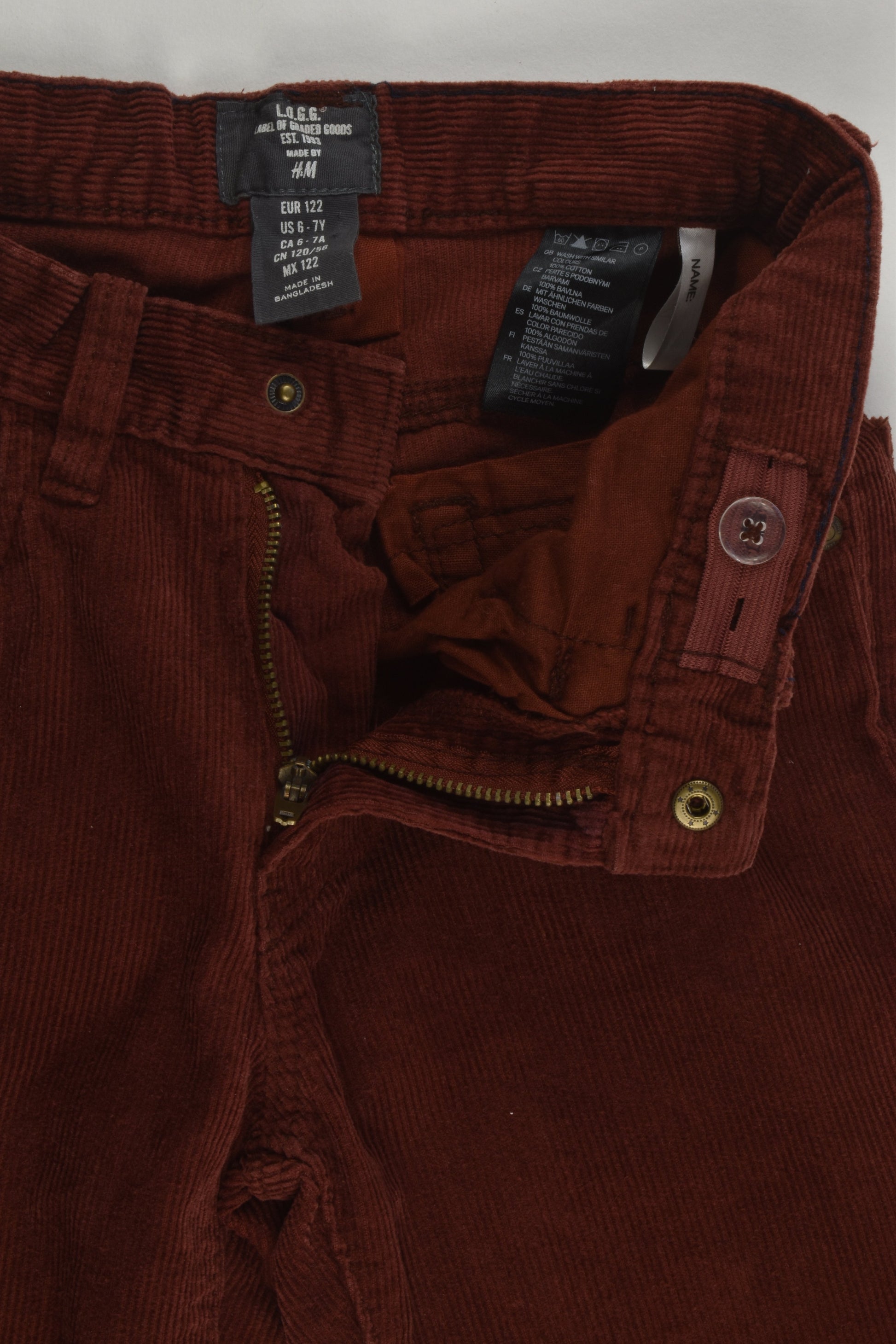H&M Size 6-7 (122 cm) Cord Pants