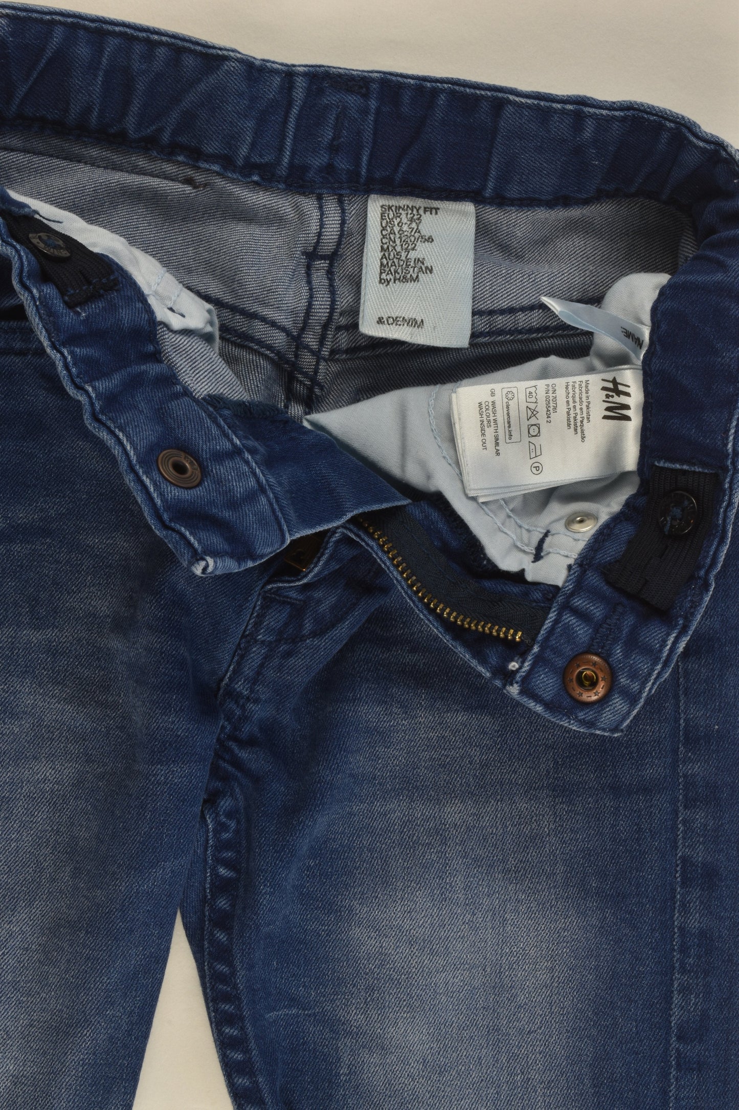 H&M Size 7 (122 cm) Skinny Fit Stretchy Denim Pants