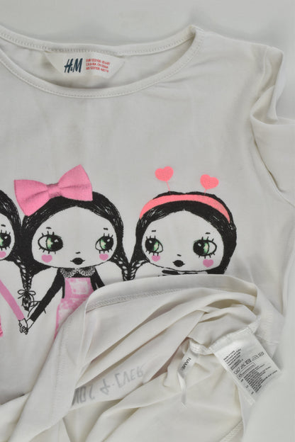 H&M Size 7-8 (122/128 cm) 'Best Friend 4-ever' Top