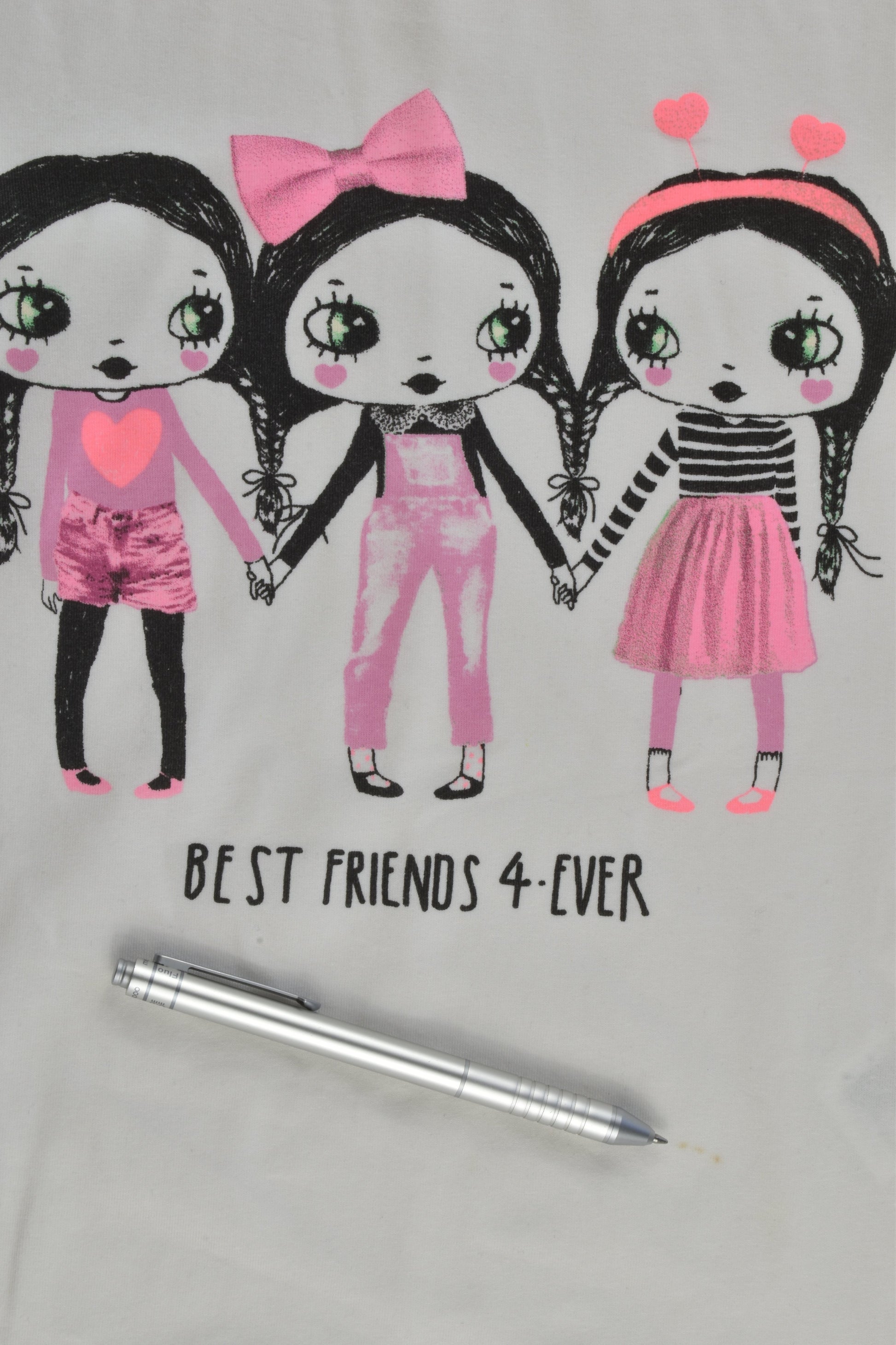 H&M Size 7-8 (122/128 cm) 'Best Friend 4-ever' Top