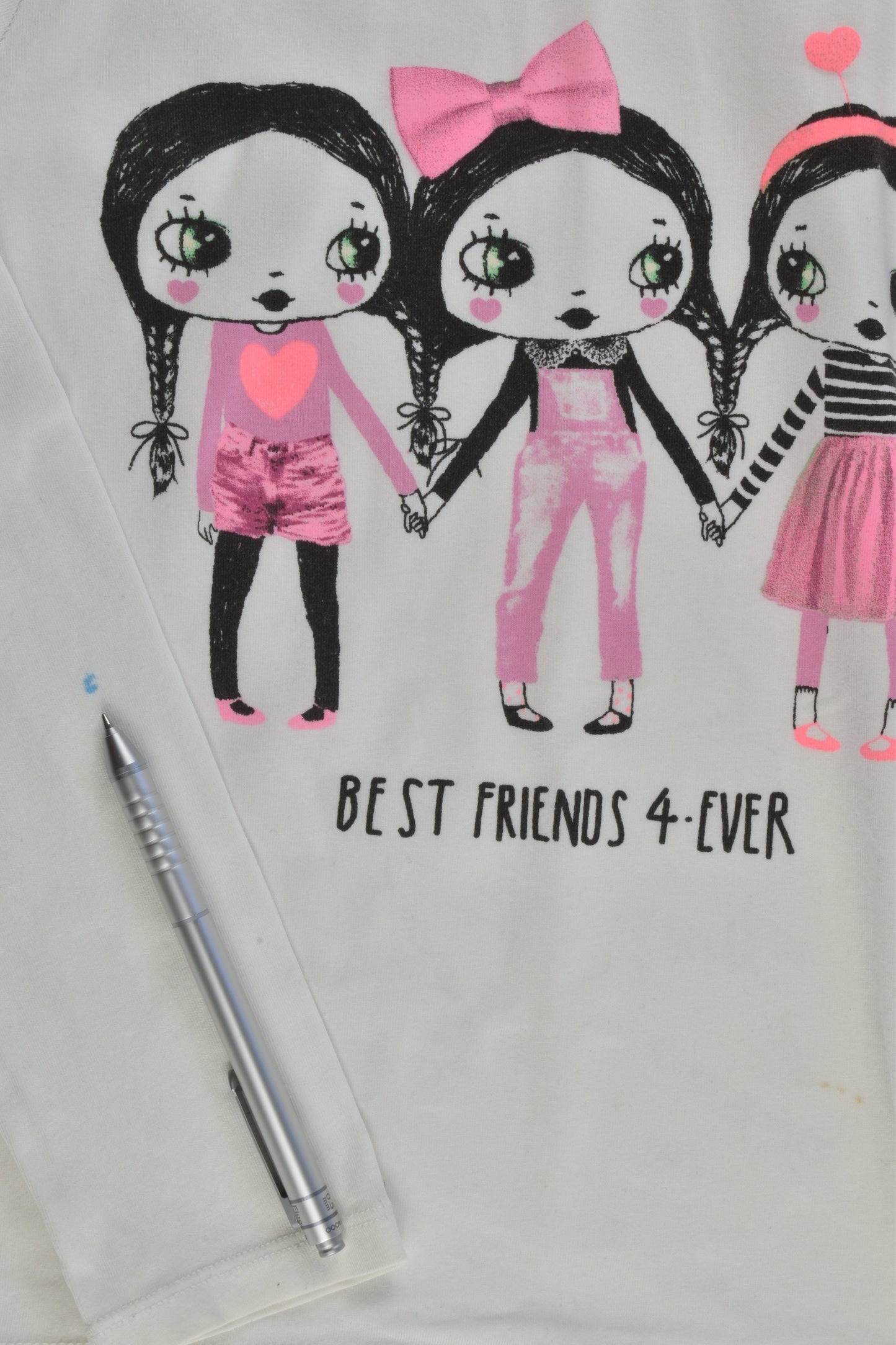 H&M Size 7-8 (122/128 cm) 'Best Friend 4-ever' Top