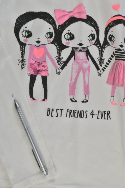 H&M Size 7-8 (122/128 cm) 'Best Friend 4-ever' Top