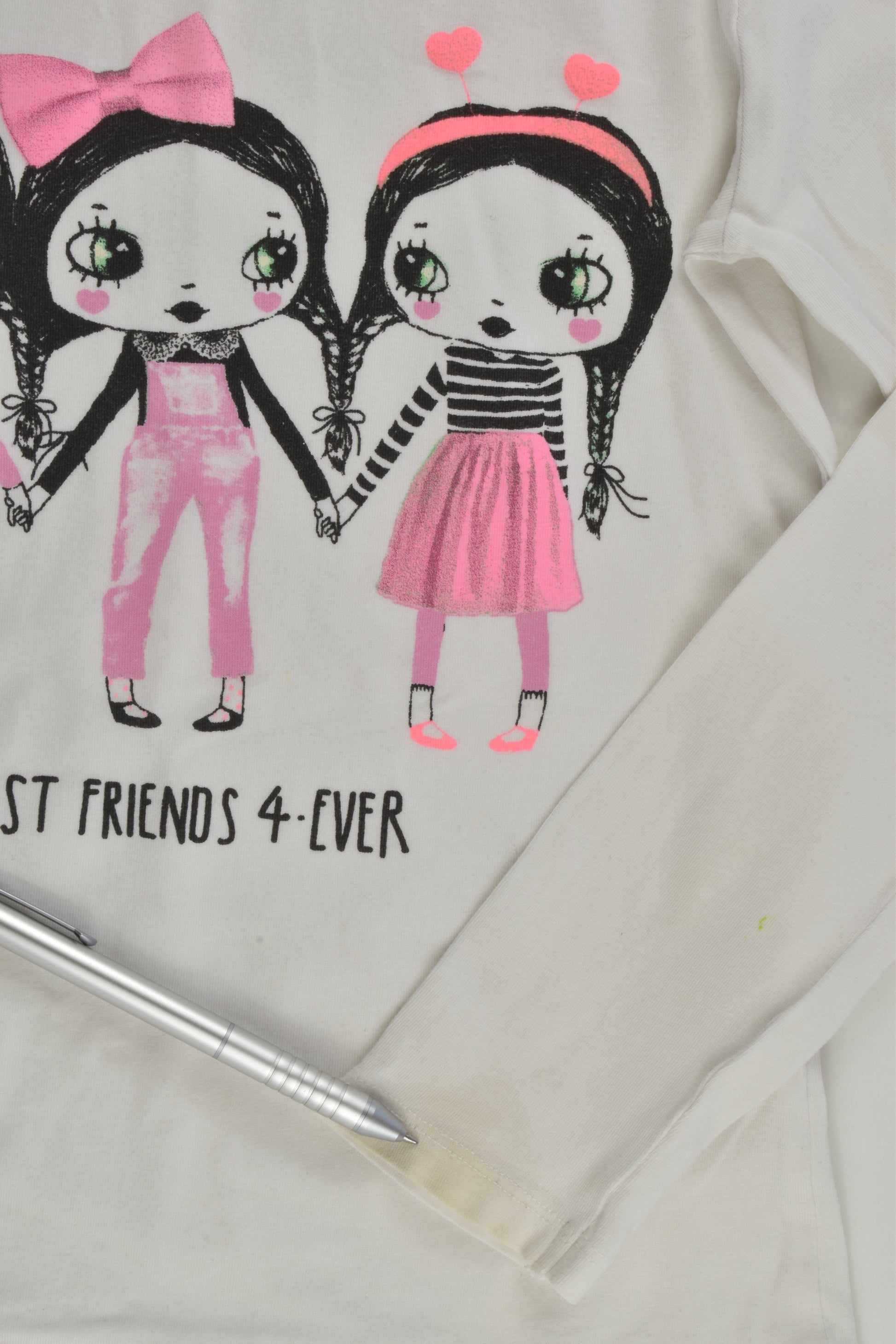 H&M Size 7-8 (122/128 cm) 'Best Friend 4-ever' Top