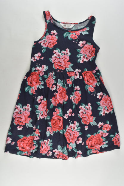 H&M Size 7-8 (122/128 cm) Roses Dress