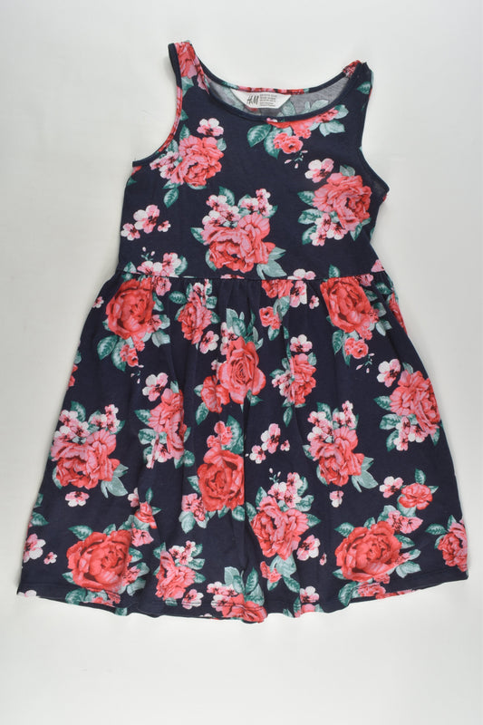 H&M Size 7-8 (122/128 cm) Roses Dress