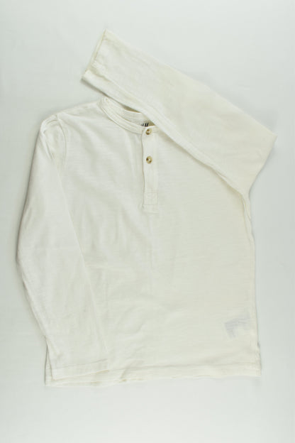 H&M Size 7-8 Organic Button Front Top