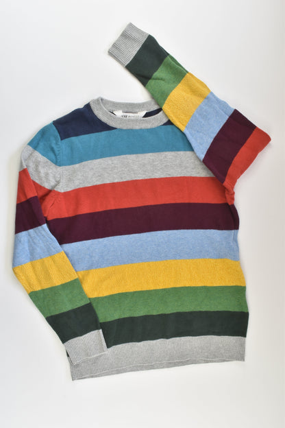 H&M Size 7-8 Striped Knit Jumper