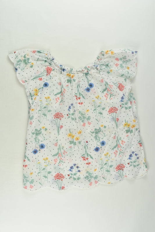 H&M Size 7 Floral Blouse