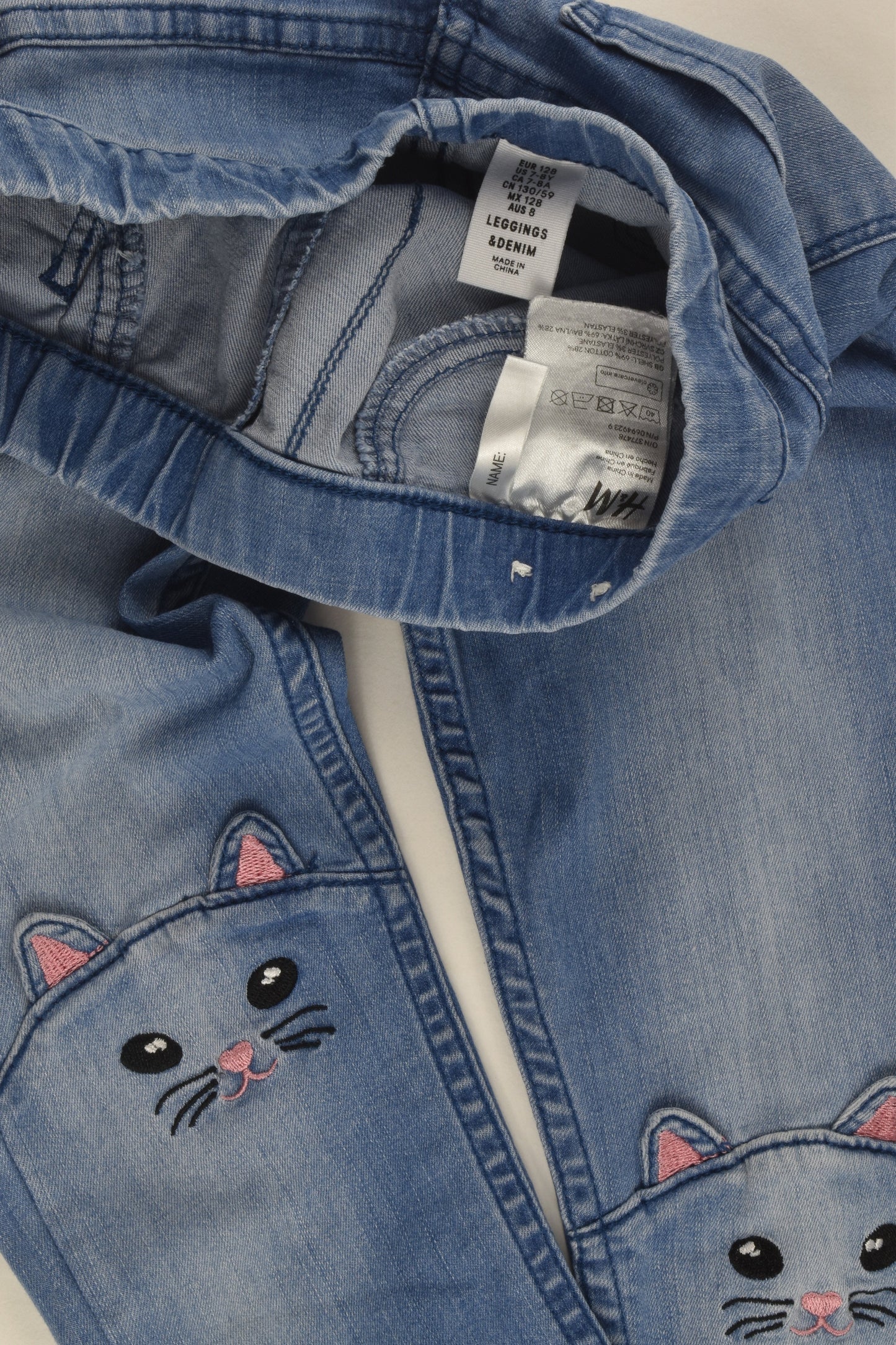 H&M Size 8 Cat Denim Jeggings