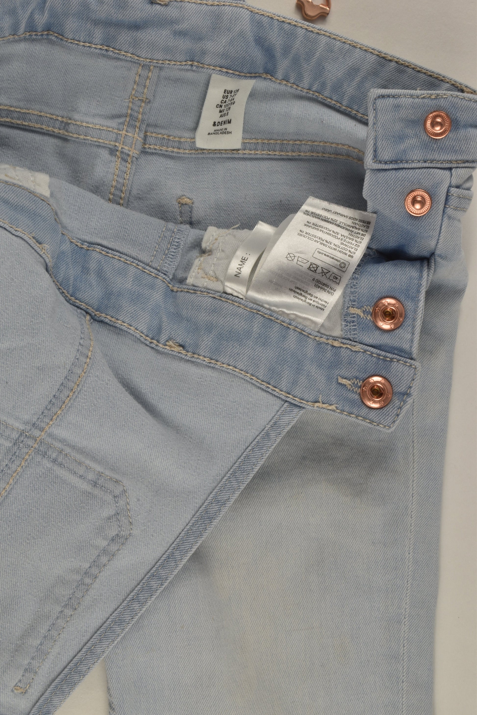 H&M Size 8 Denim Overalls