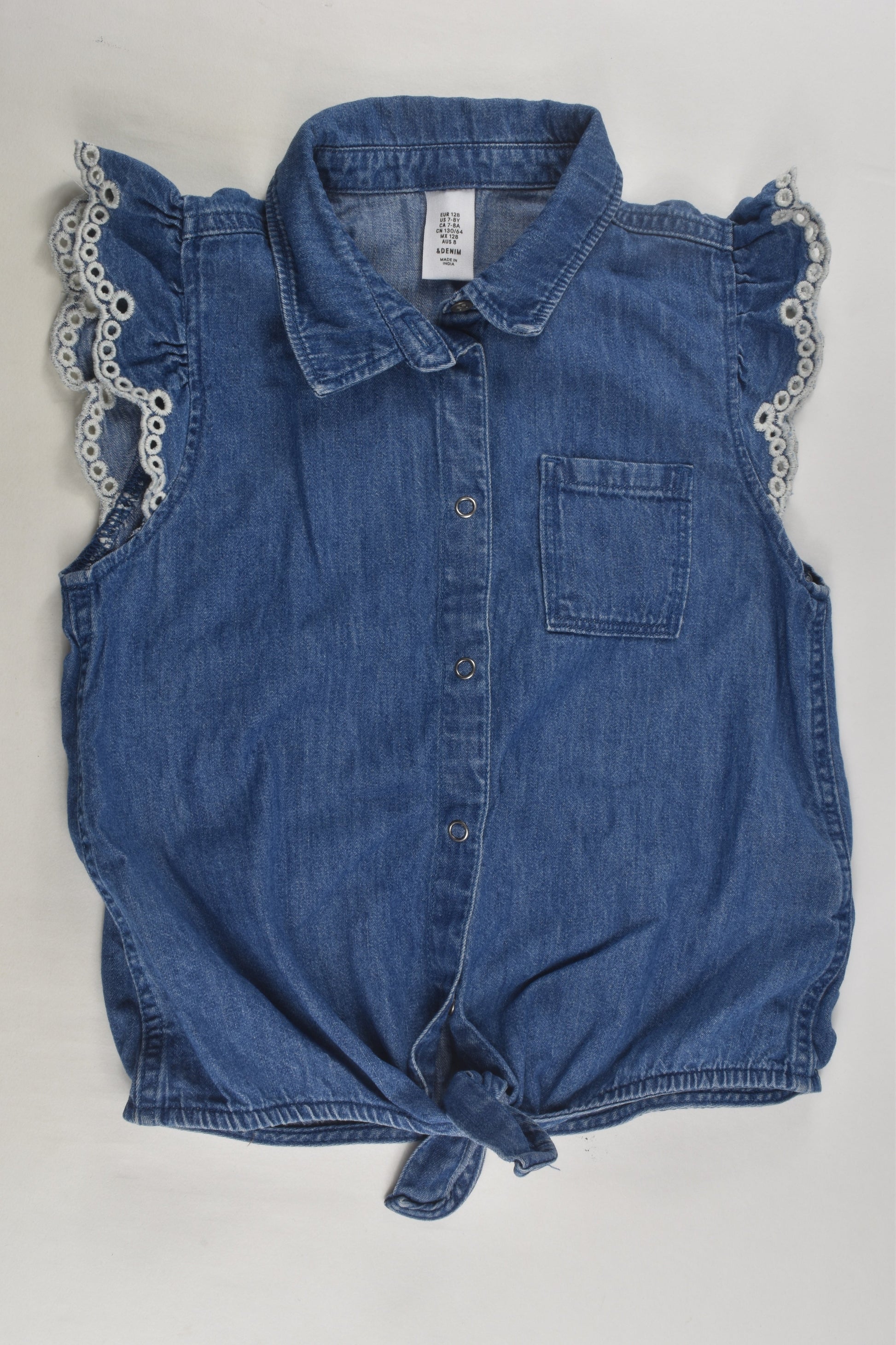 H&M Size 8 Denim Shirt