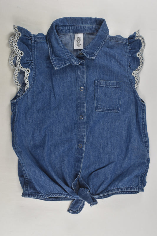 H&M Size 8 Denim Shirt