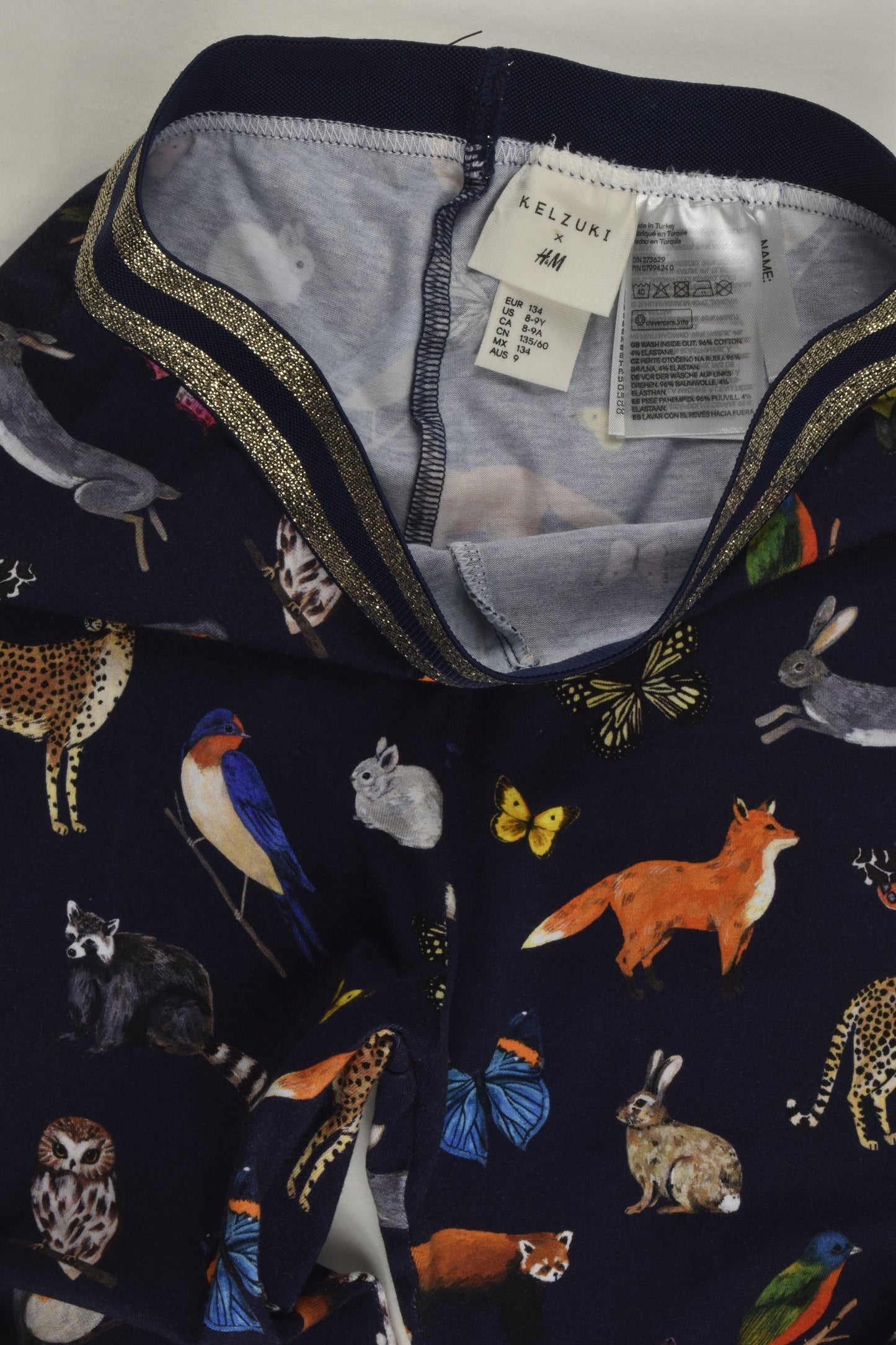 H&M Size 9 (134 cm) Animals Leggings