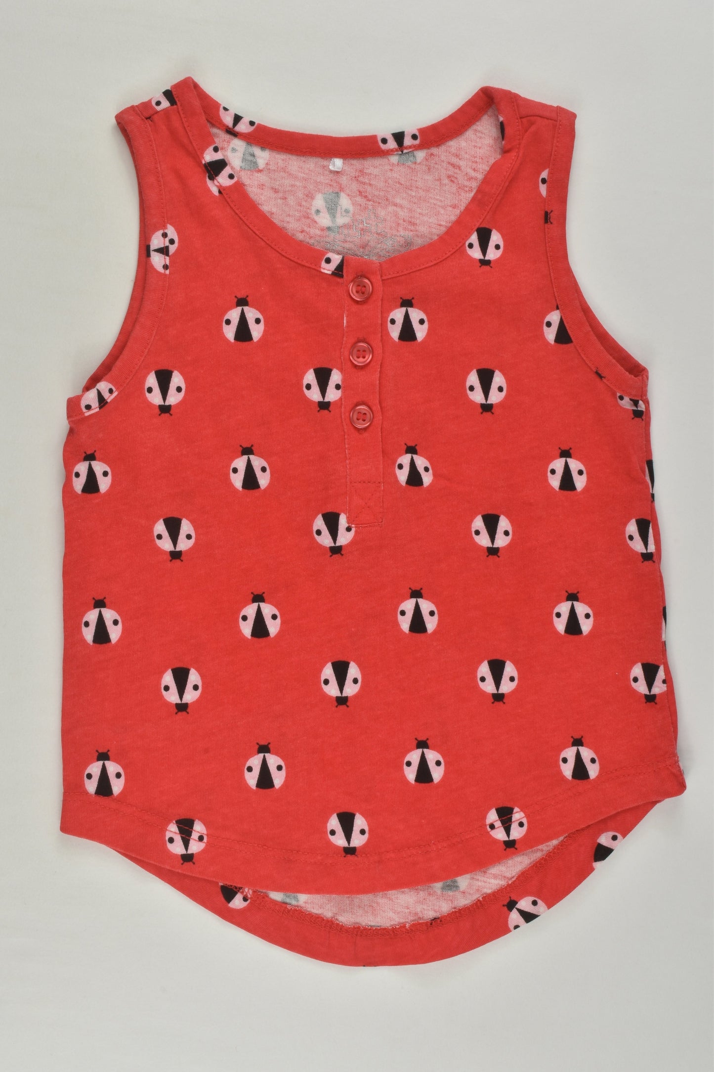 H&T Size 1 Ladybugs Tank Top