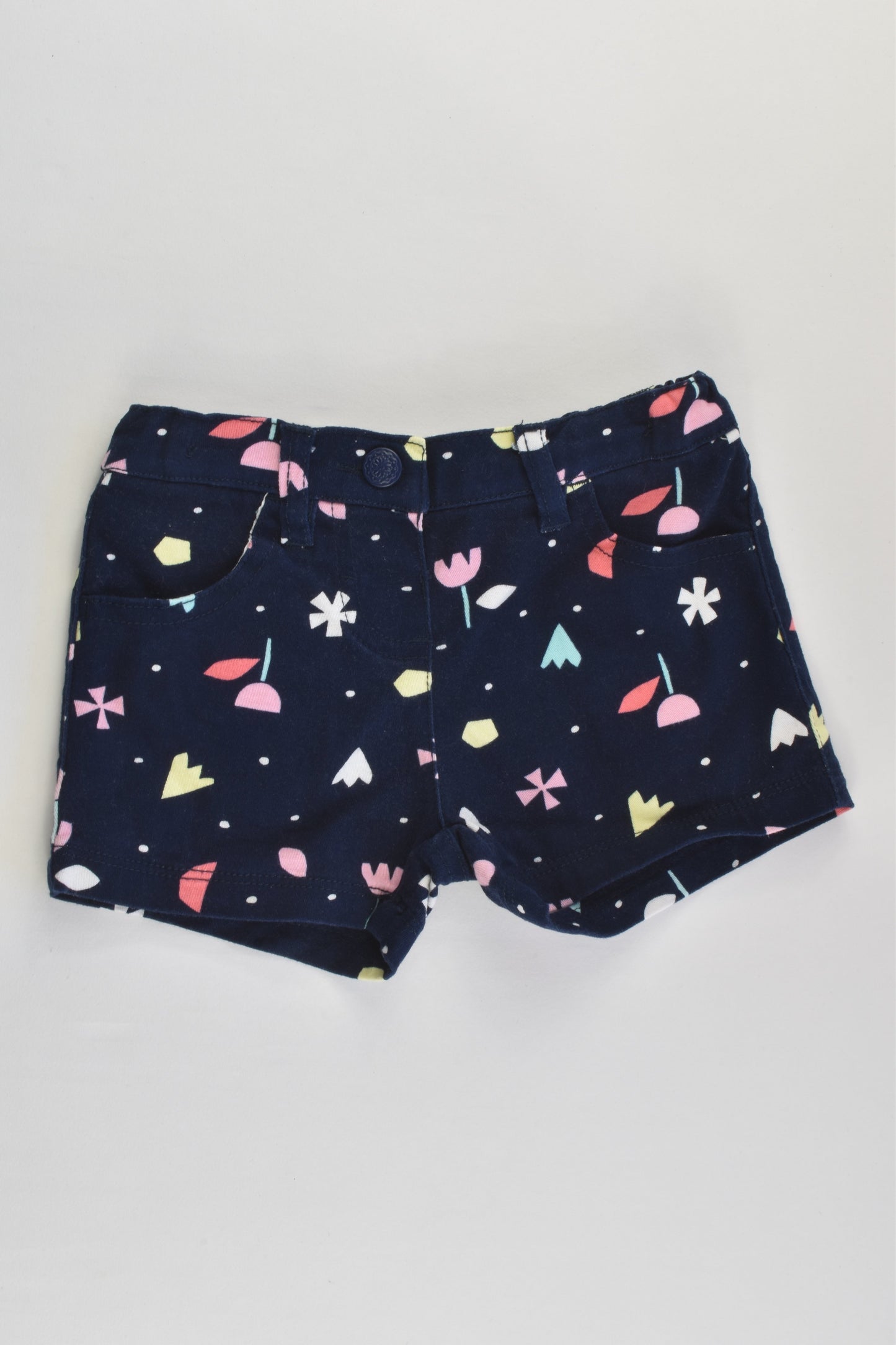 H&T Size 1 Stretchy Floral Shorts