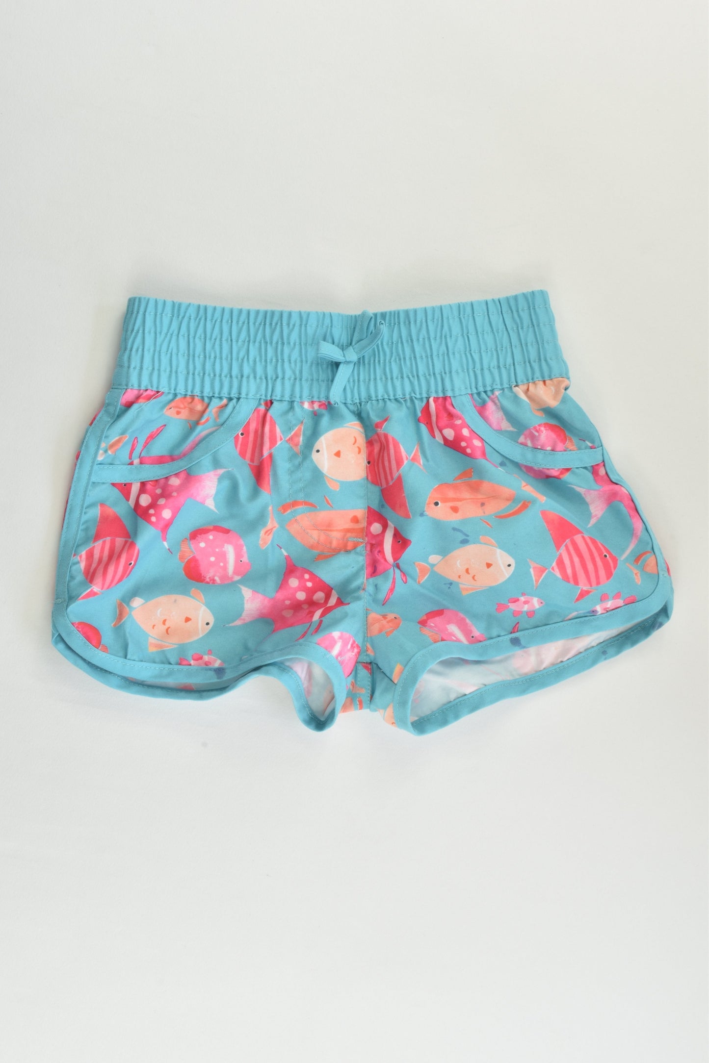 H&T Size 2 Fish Board Shorts