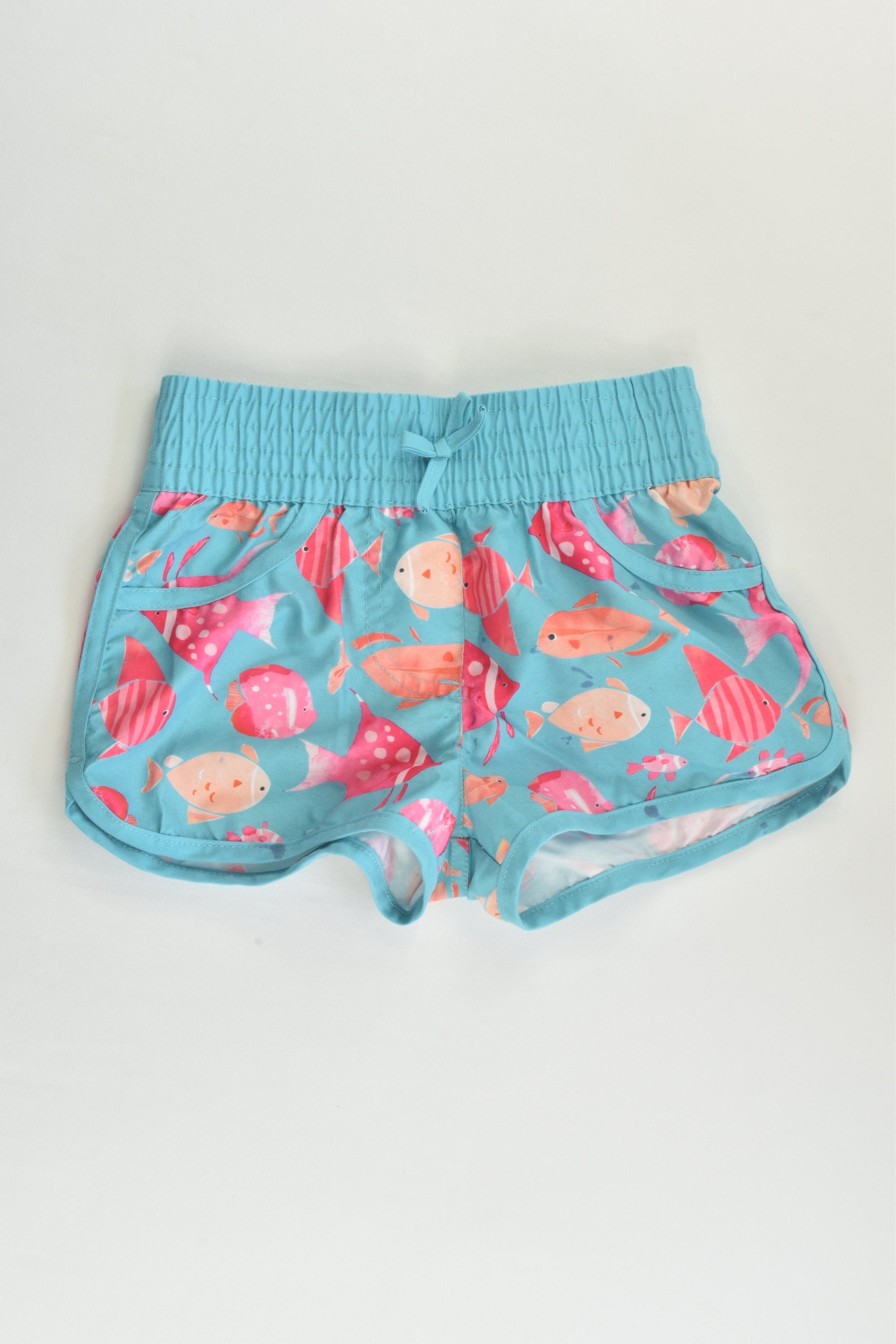 H&T Size 2 Fish Board Shorts