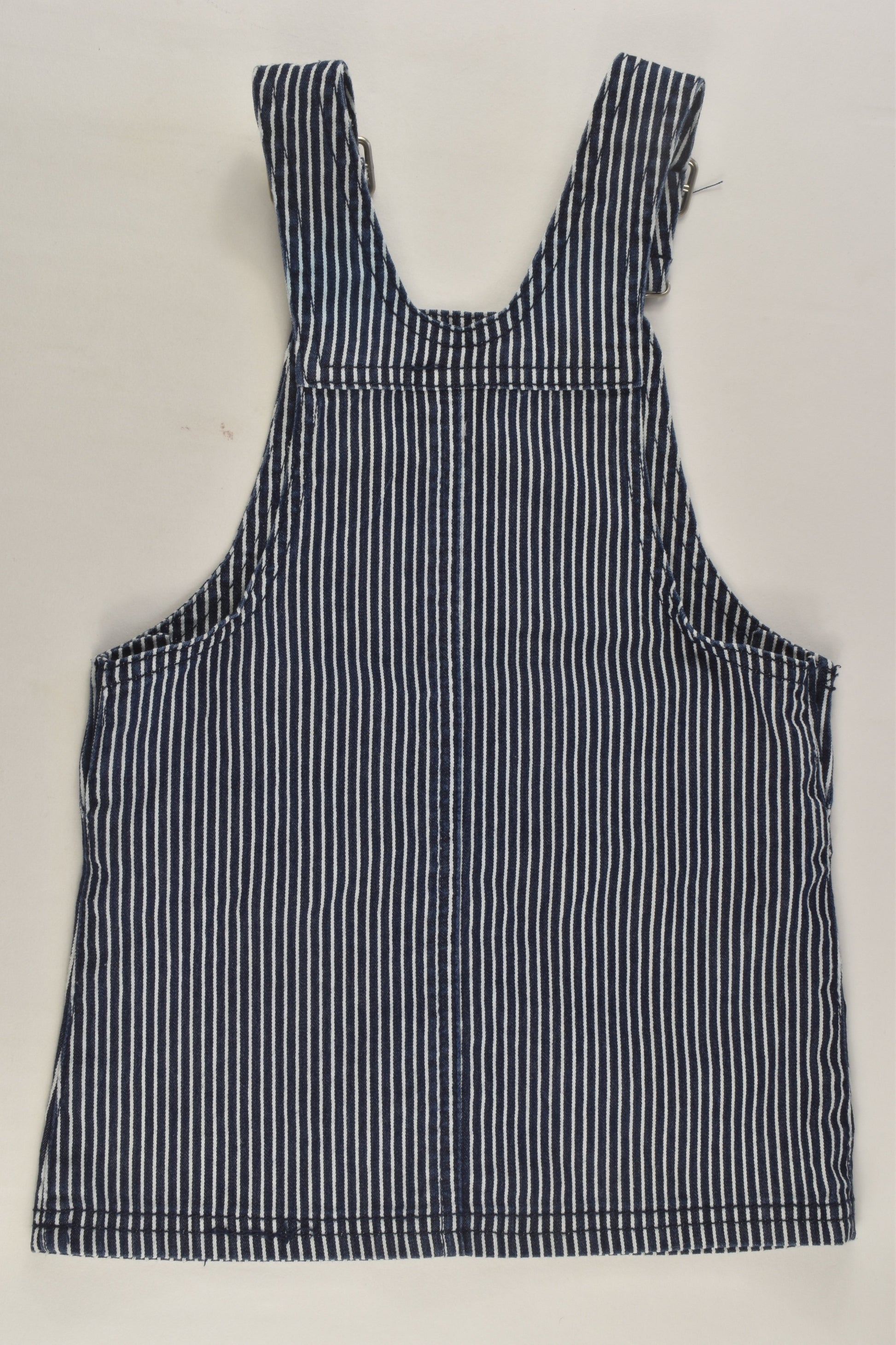 H&T Size 2 Stretchy Striped Pinafore Dress