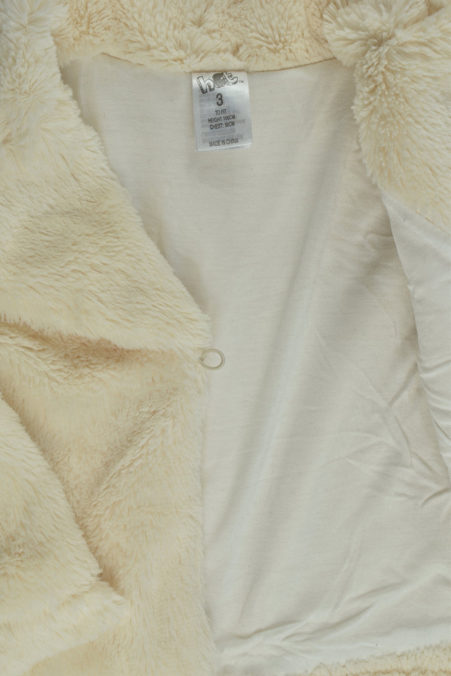 H&T Size 3 Lined Fluffy Jacket