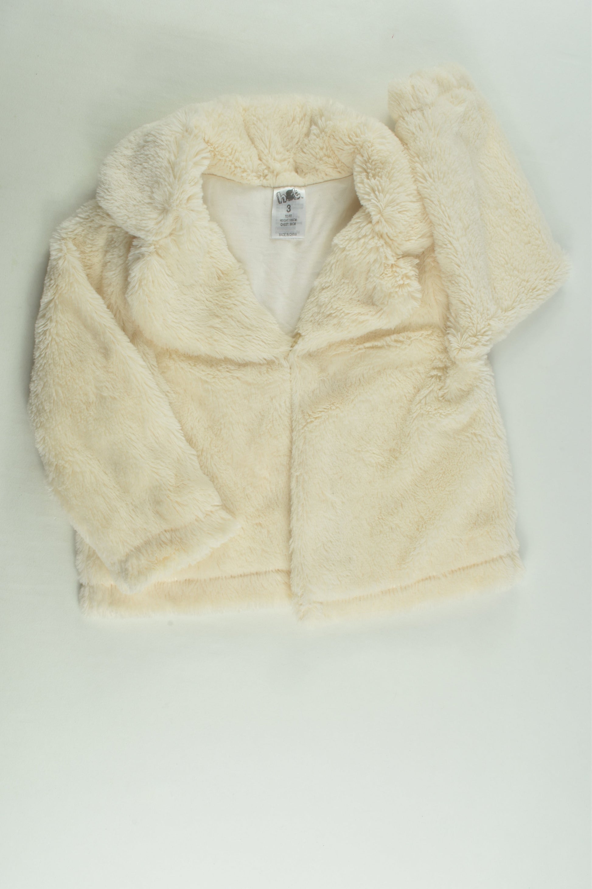 H&T Size 3 Lined Fluffy Jacket