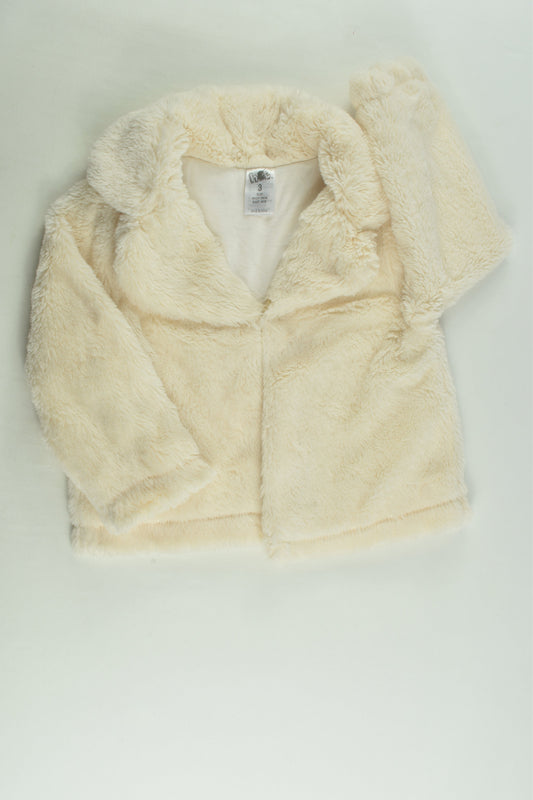 H&T Size 3 Lined Fluffy Jacket