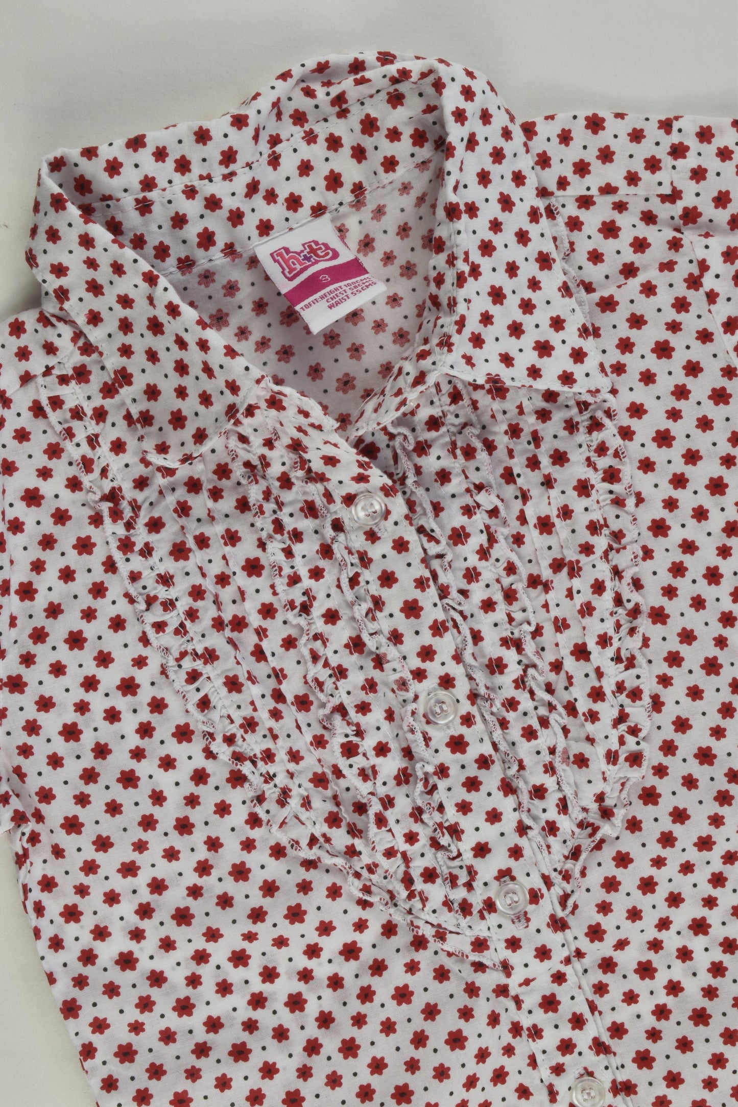 H+T Size 3 Retro Flowers Shirt