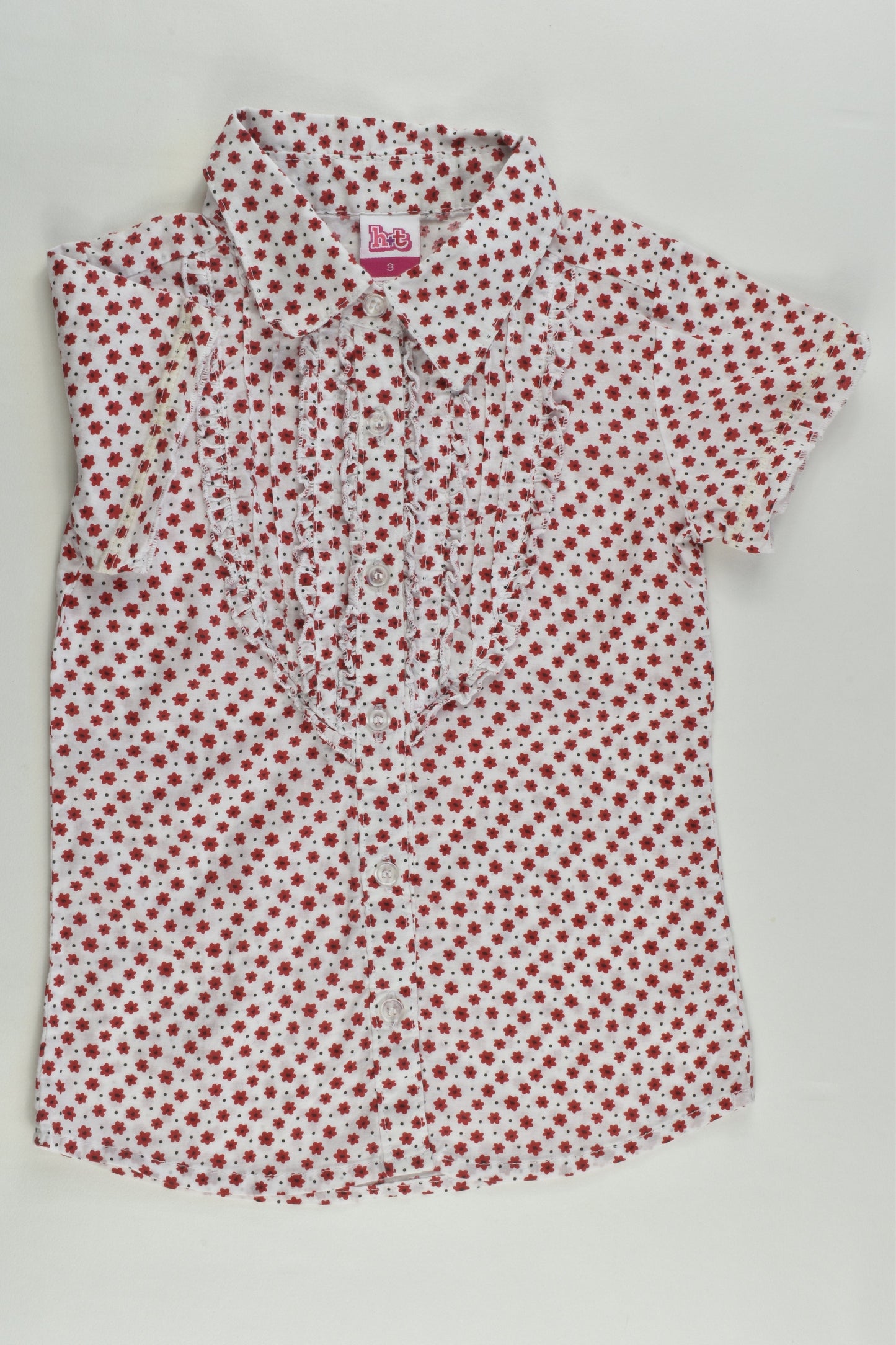 H+T Size 3 Retro Flowers Shirt