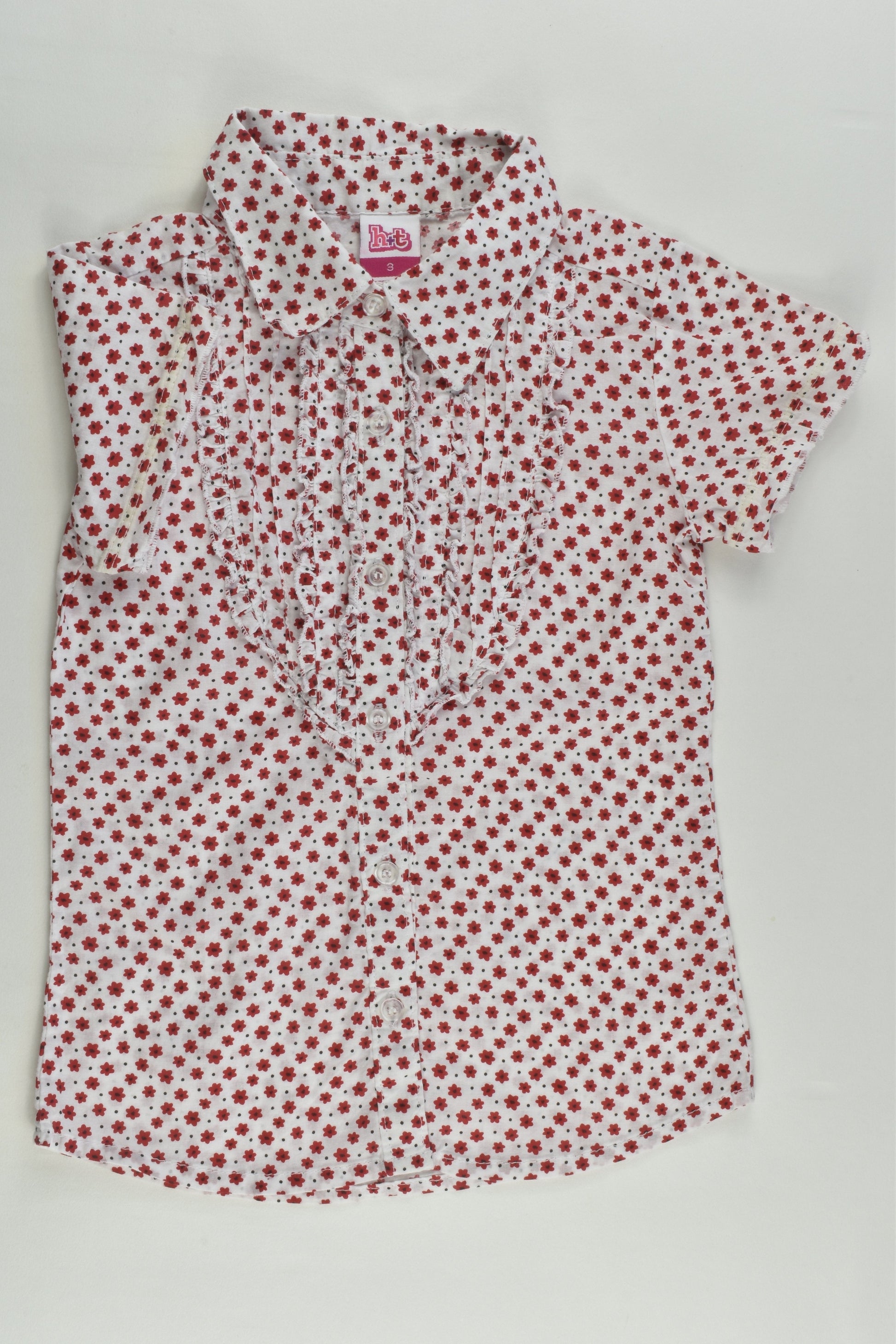H+T Size 3 Retro Flowers Shirt