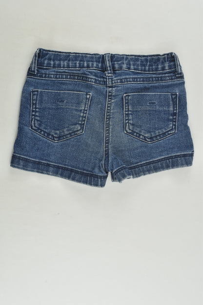 H&T Size 4 Embroidery Denim Shorts