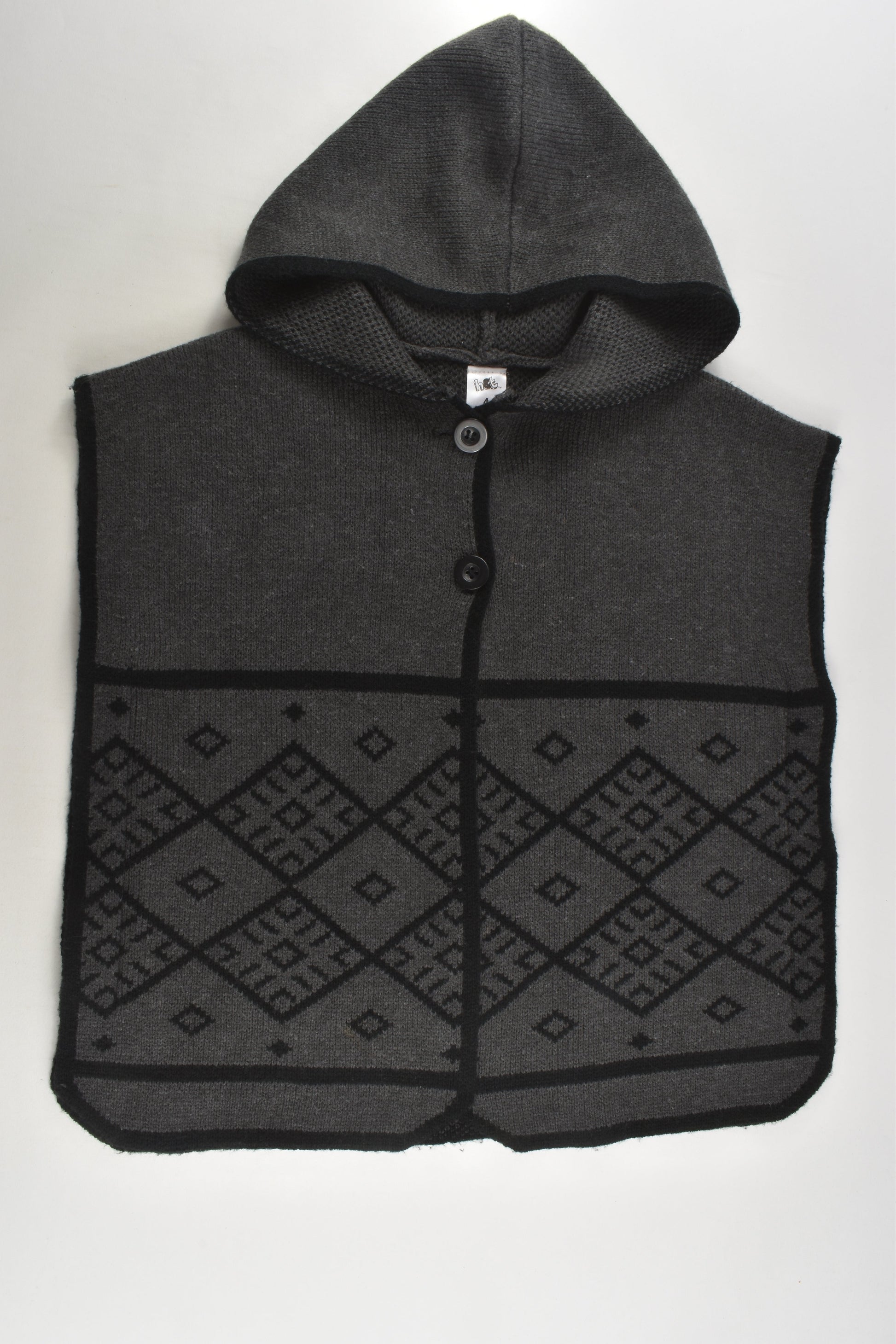 H&T Size 4 Knit Jumper Vest Poncho
